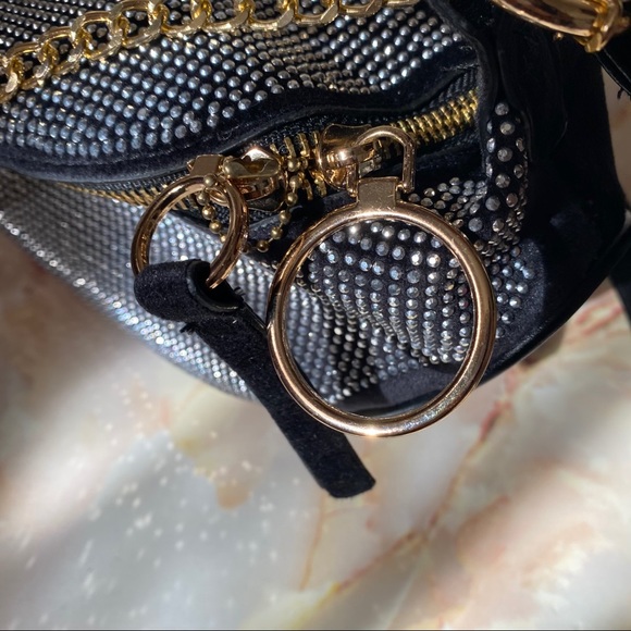 Black Rhinestone Fanny Pack - Picture 4 of 11